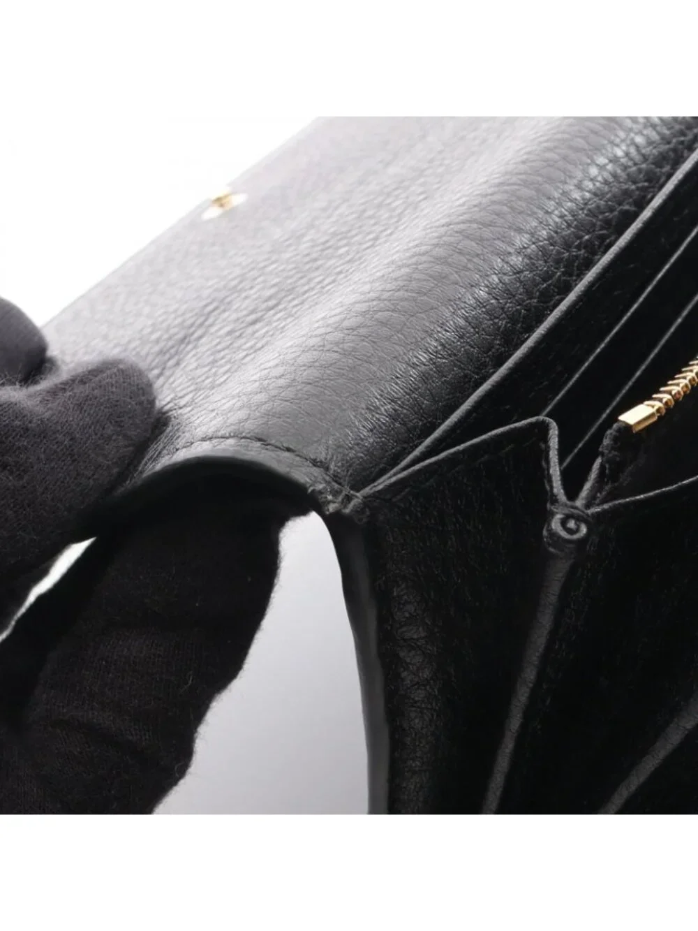 Gucci Bifold Wallet GG Emblem Continental Black Leather - Picture 7 of 8